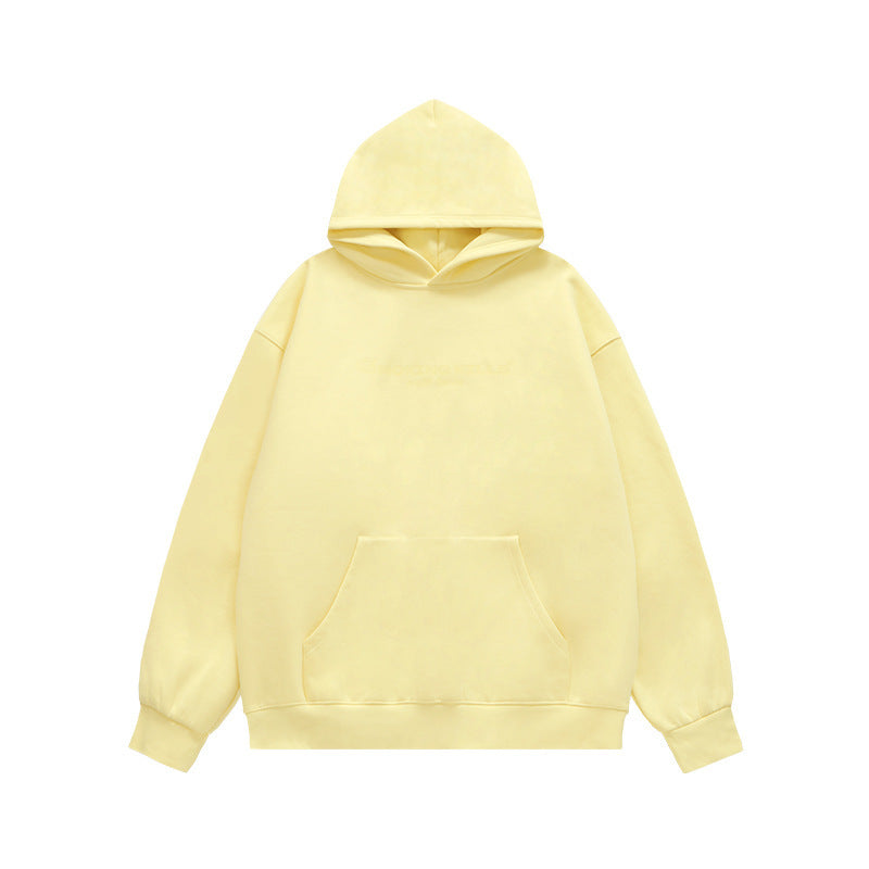 Men's Gel Printing Velvet Padded Hooded Sweatshirt - Bellarte Enchanté Men's Gel Printing Velvet Padded Hooded Sweatshirt